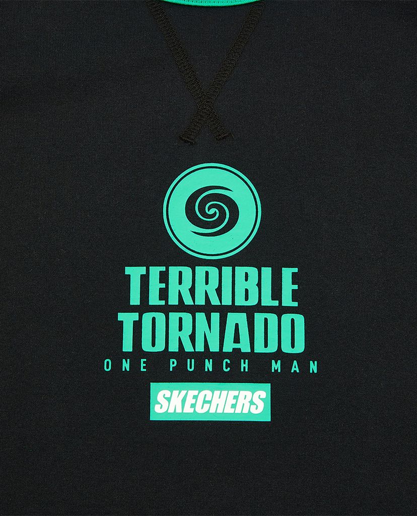 SKECHERS - Áo thun ngắn tay phom suông One Punch Man