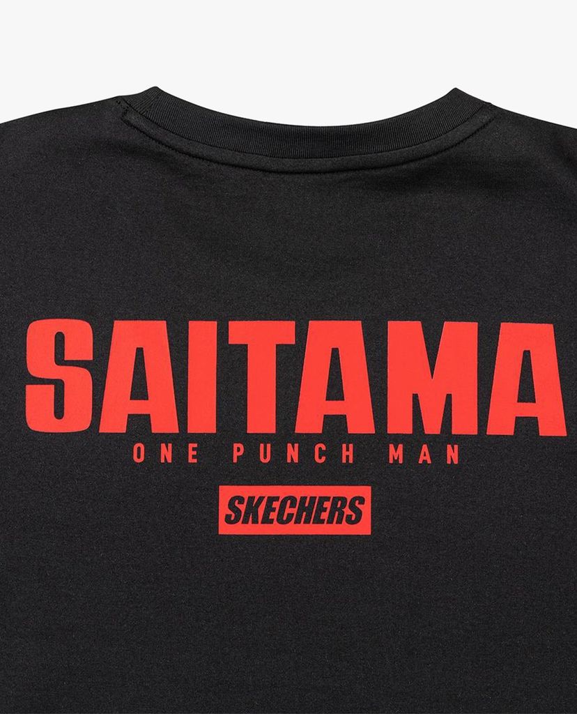 SKECHERS - Áo thun ngắn tay phom suông One Punch Man