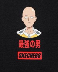 SKECHERS - Áo thun ngắn tay phom suông One Punch Man
