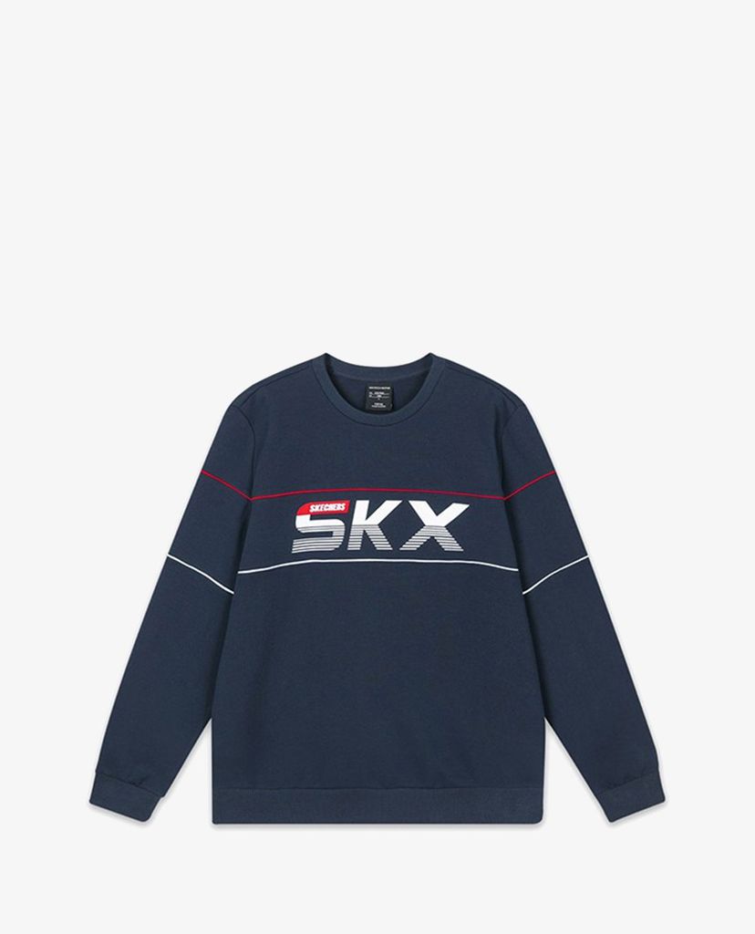 SKECHERS - Áo sweatshirt nam tay dài năng động