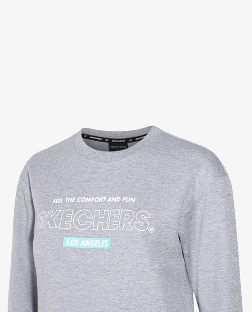 SKECHERS - Áo sweatshirt nữ phom dài hiện đại