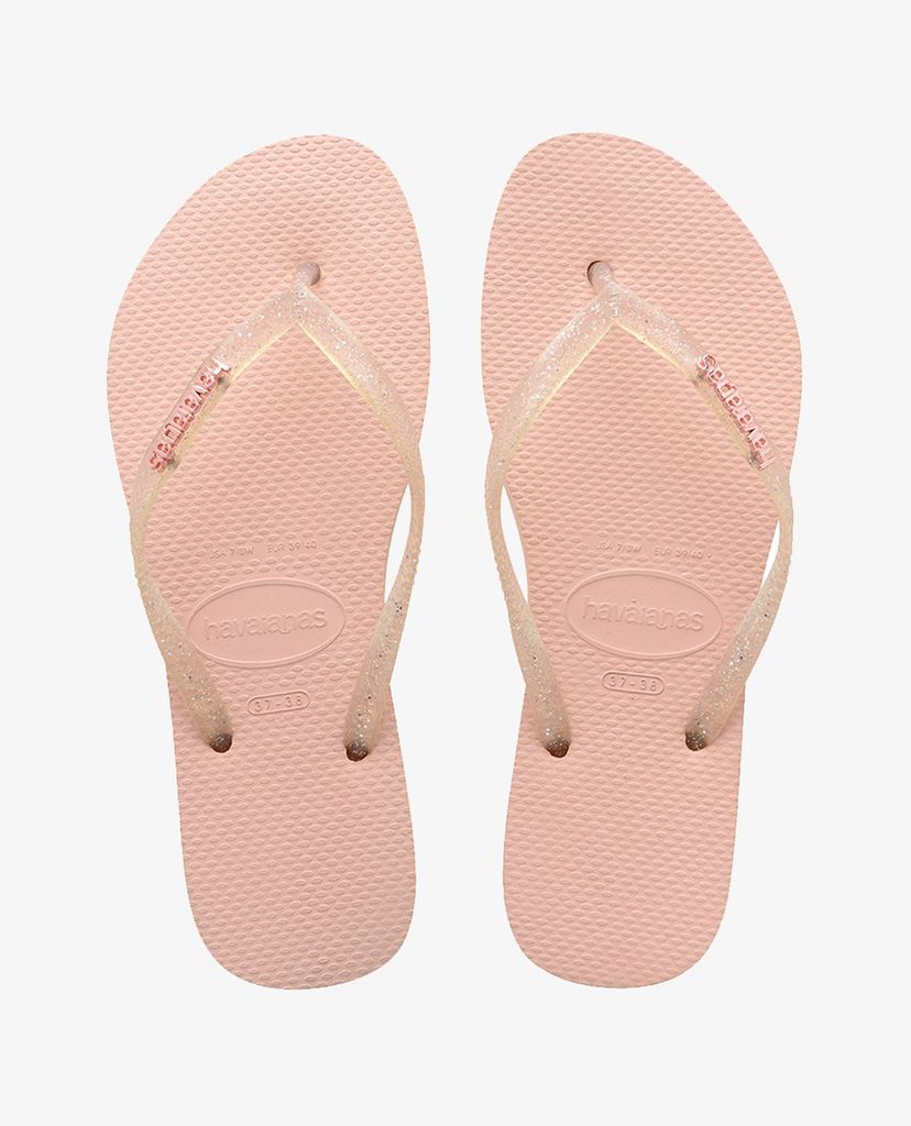 HAVAIANAS - Dép nữ Slim Logo Metallic