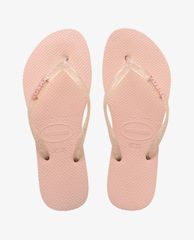 HAVAIANAS - Dép nữ Slim Logo Metallic