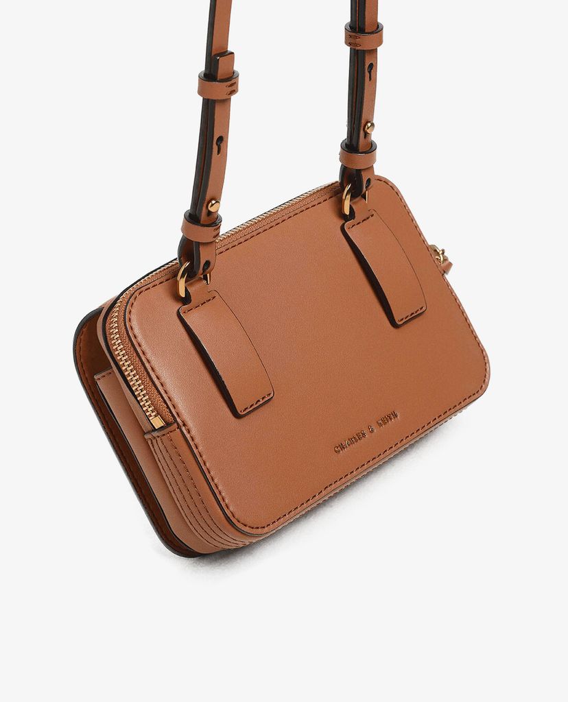 CHARLES & KEITH - Túi đeo chéo Ring Zip Pocket Two Way Belt