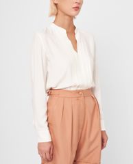 GIGI - Áo kiểu nữ tay dài cổ trụ thời trang