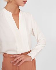 GIGI - Áo kiểu nữ tay dài cổ trụ thời trang