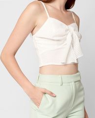 GIGI - Áo croptop nữ hai dây Ruffle Tie Camisole