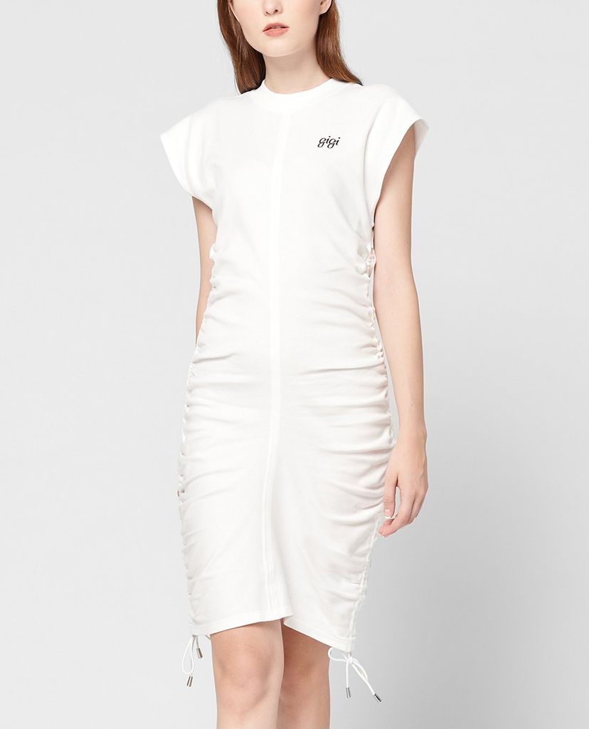 GIGI - Đầm mini cổ cao tay ngắn phom ôm Ruched Seam Tank