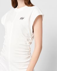 GIGI - Đầm mini cổ cao tay ngắn phom ôm Ruched Seam Tank
