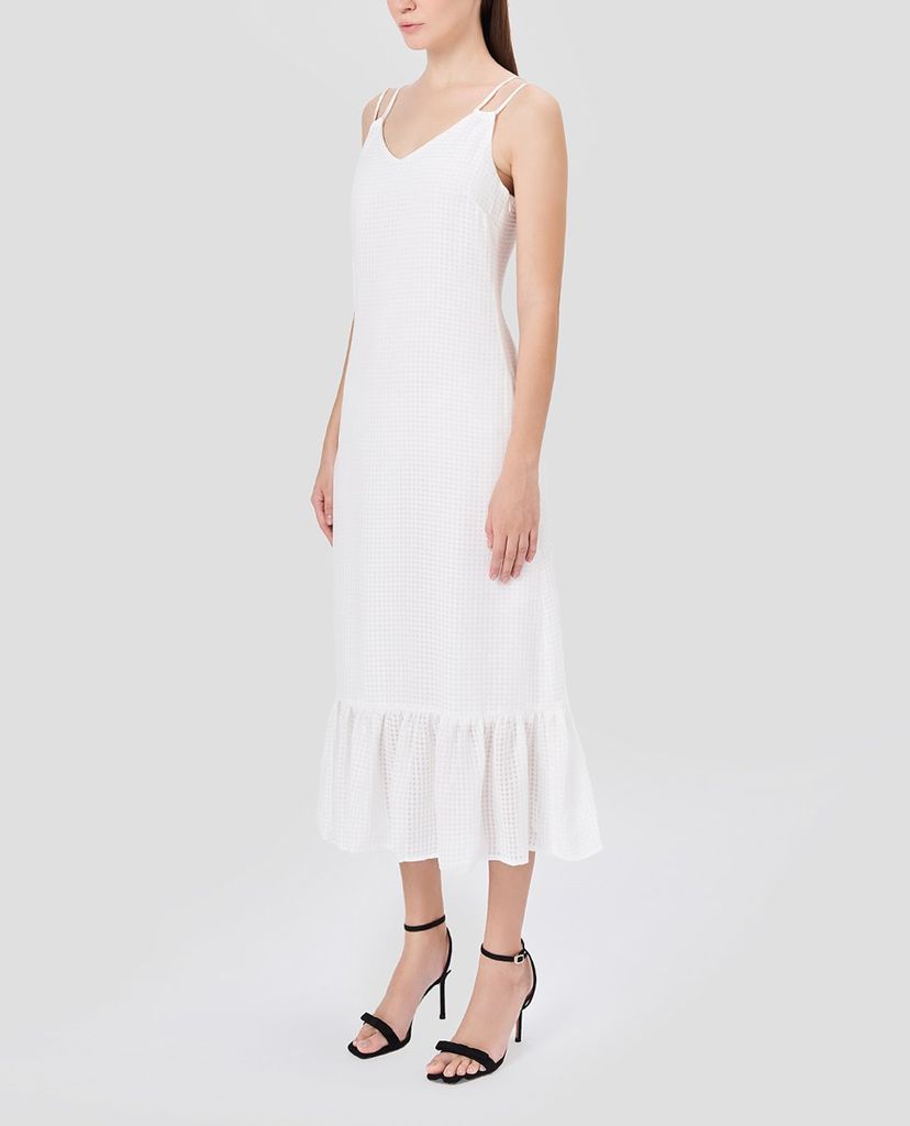 GIGI - Đầm midi hai dây cổ V phom suông