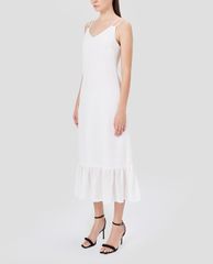 GIGI - Đầm midi hai dây cổ V phom suông