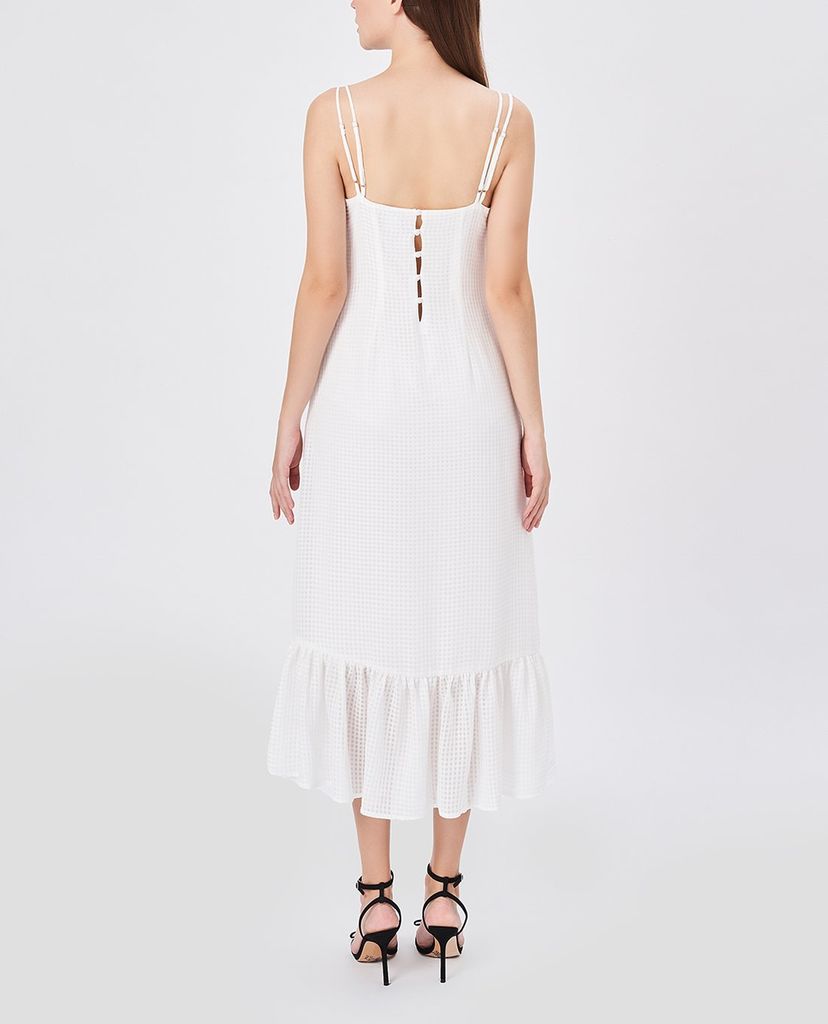 GIGI - Đầm midi hai dây cổ V phom suông