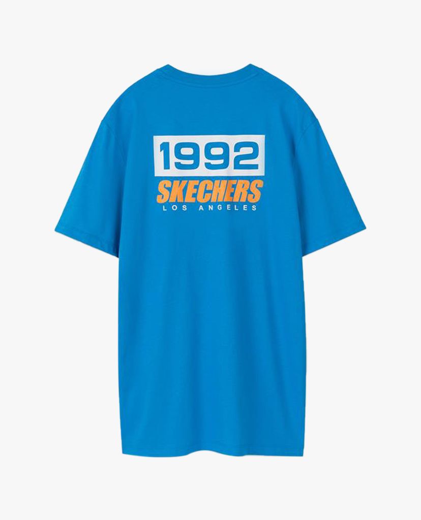 SKECHERS - Áo thun nam tay ngắn phối logo năng động