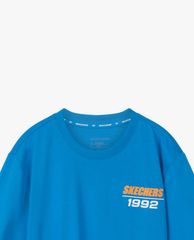 SKECHERS - Áo thun nam tay ngắn phối logo năng động