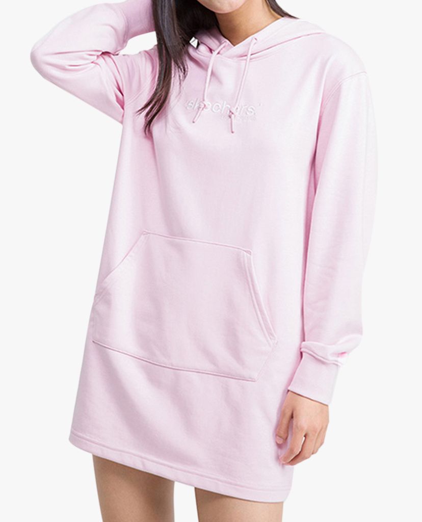 SKECHERS - Áo hoodie nữ tay dài phối mũ thời trang
