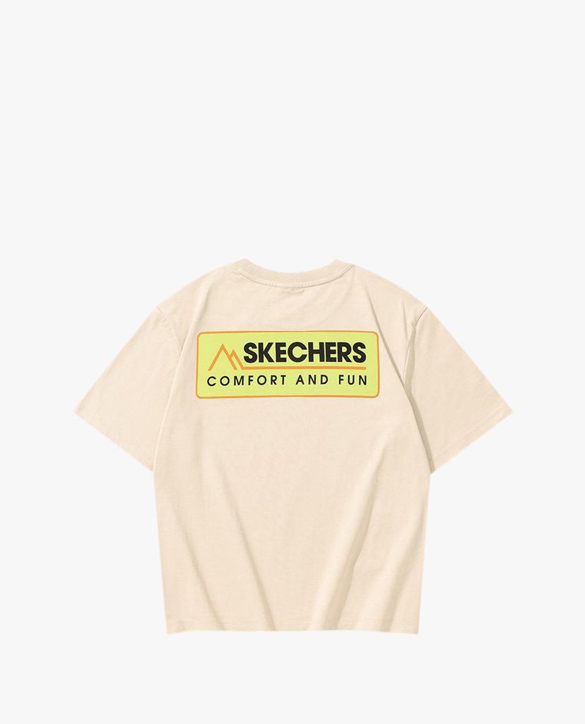 SKECHERS - Áo thun nữ ngắn tay phom suông hiện đại