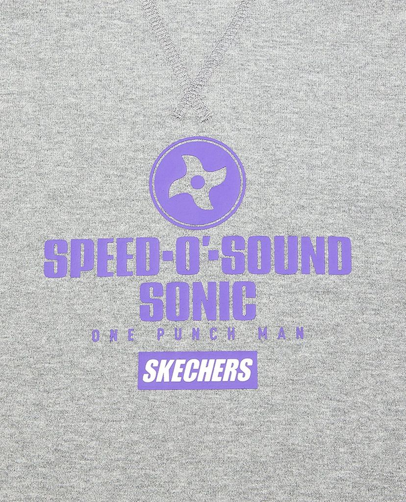 SKECHERS - Áo thun ngắn tay phom suông One Punch Man