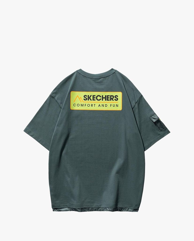 SKECHERS - Áo thun nam tay ngắn thời trang