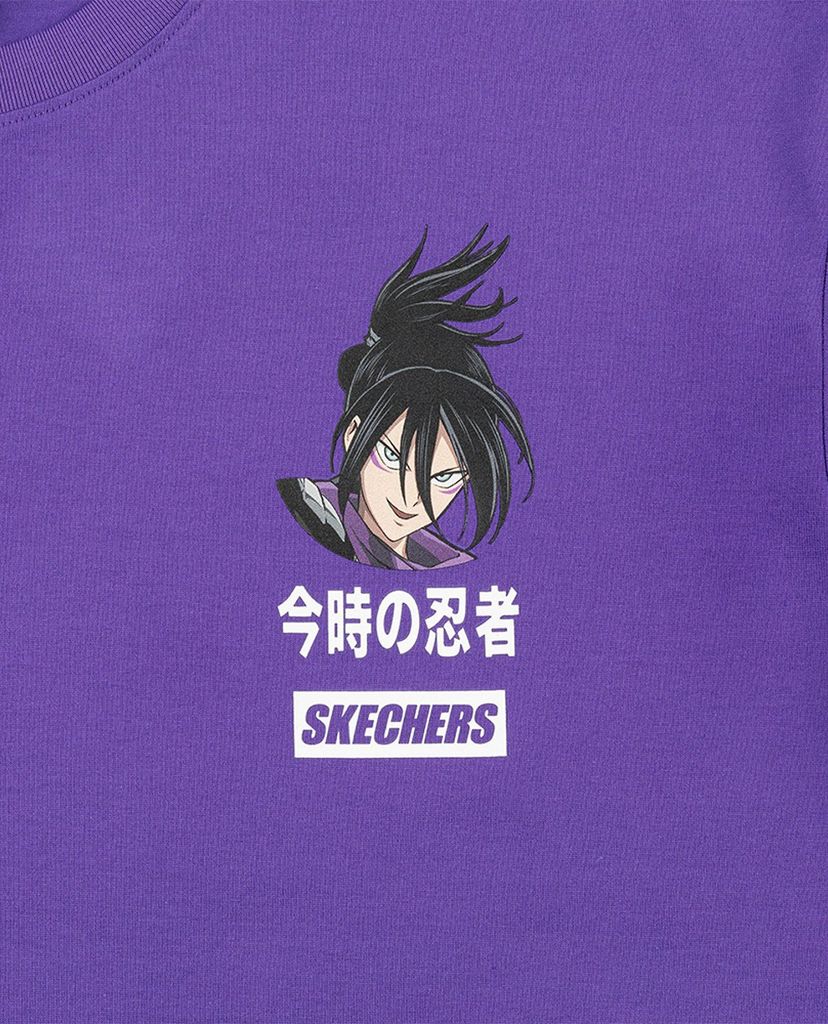 SKECHERS - Áo thun ngắn tay phom suông One Punch Man