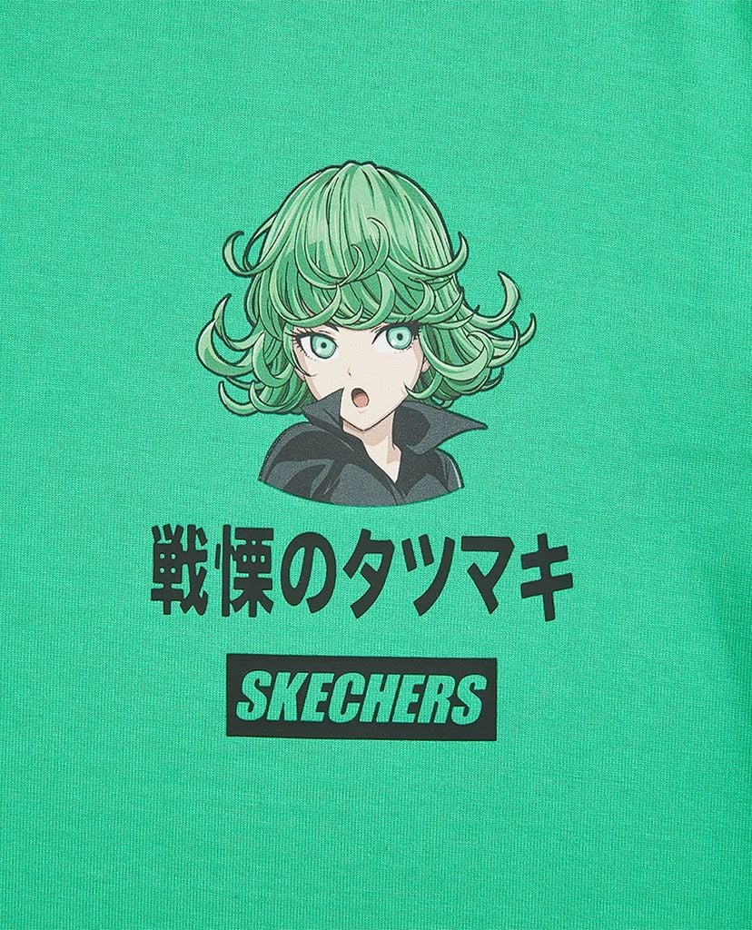 SKECHERS - Áo thun phom ngắn năng động One Punch Man