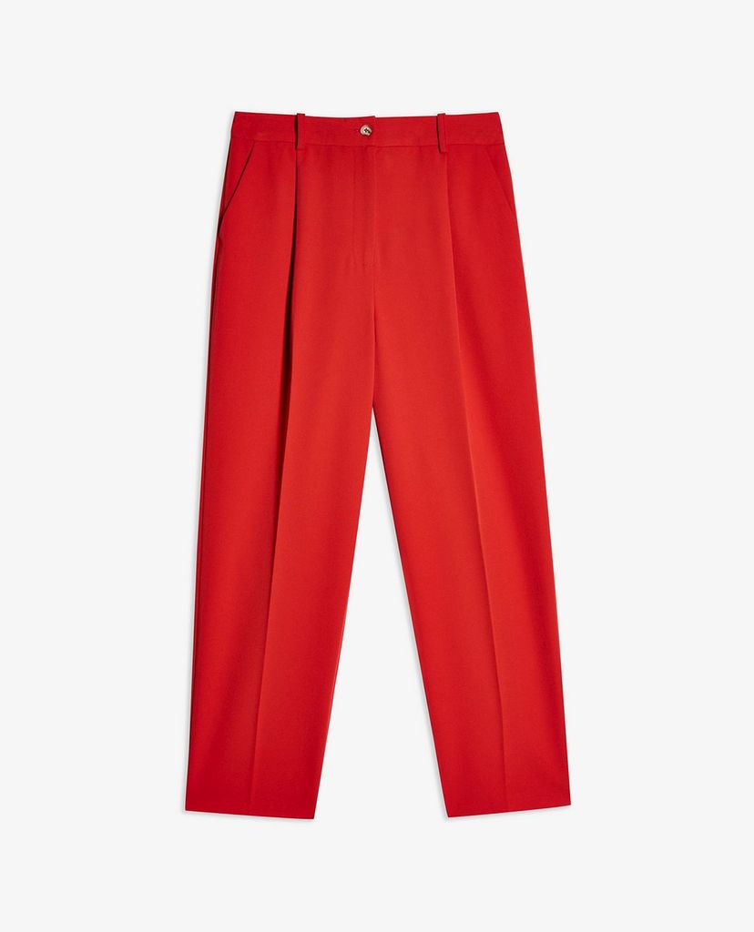 TOPSHOP - Quần kiểu nữ lưng cao phom suông Red Suit