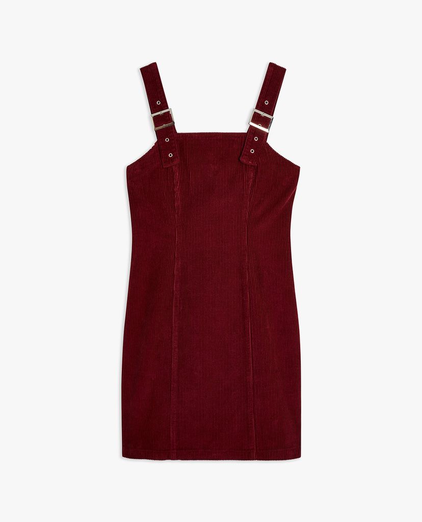 TOPSHOP - Đầm yếm mini 2 dây Corduroy Buckle