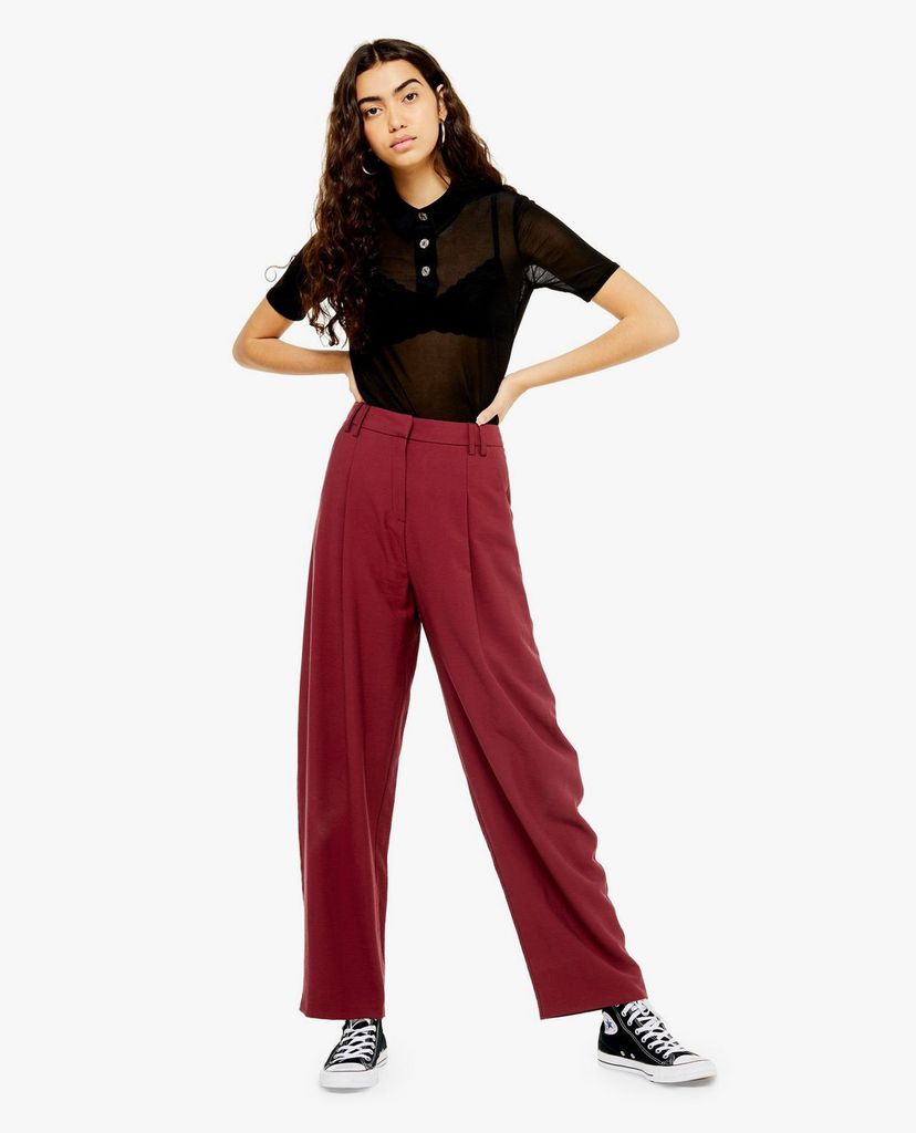 TOPSHOP - Quần kiểu nữ ống rộng Casual Carrot