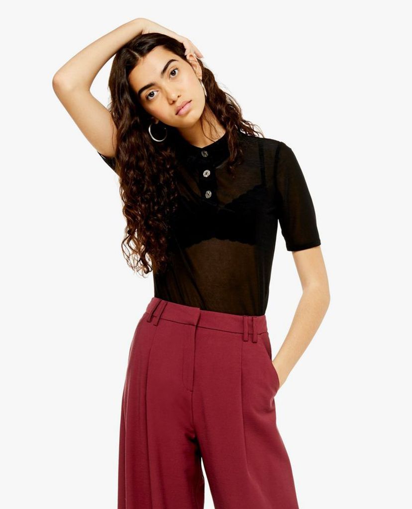 TOPSHOP - Quần kiểu nữ ống rộng Casual Carrot