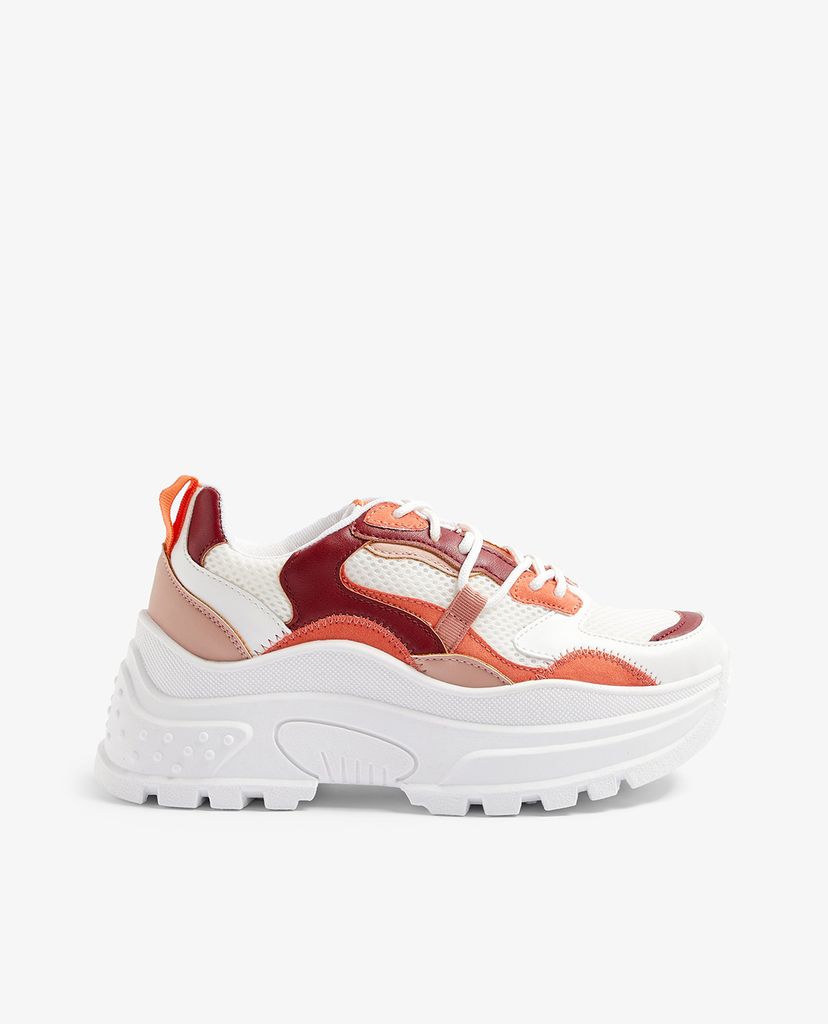 TOPSHOP - Giày sneaker nữ CAMMIE Burgundy Chunky
