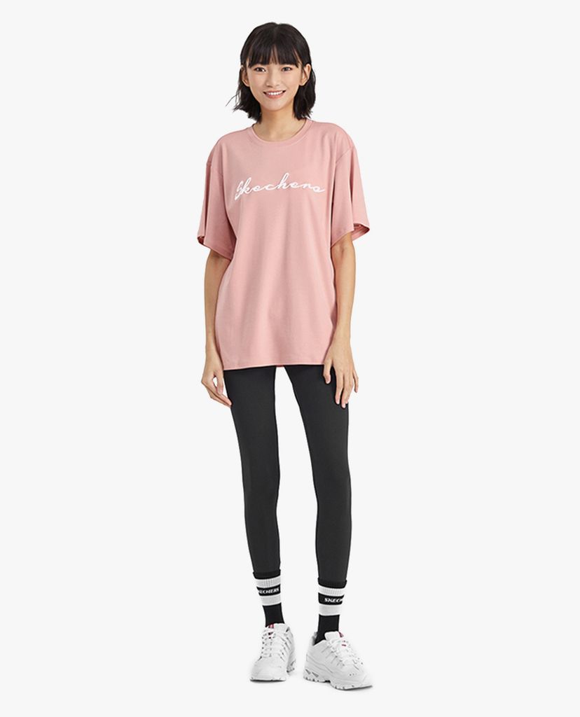 SKECHERS - Quần legging nữ lưng thun phối logo thời trang
