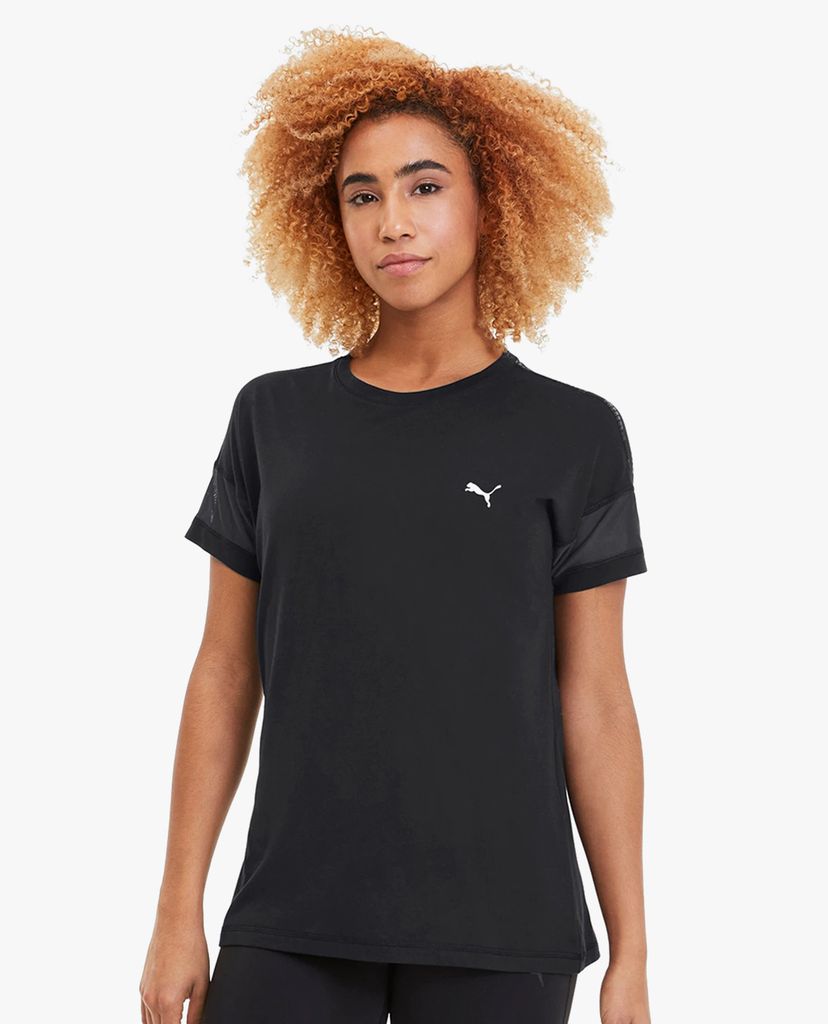 PUMA - Áo thun thể thao nữ Feel It Mesh Logo