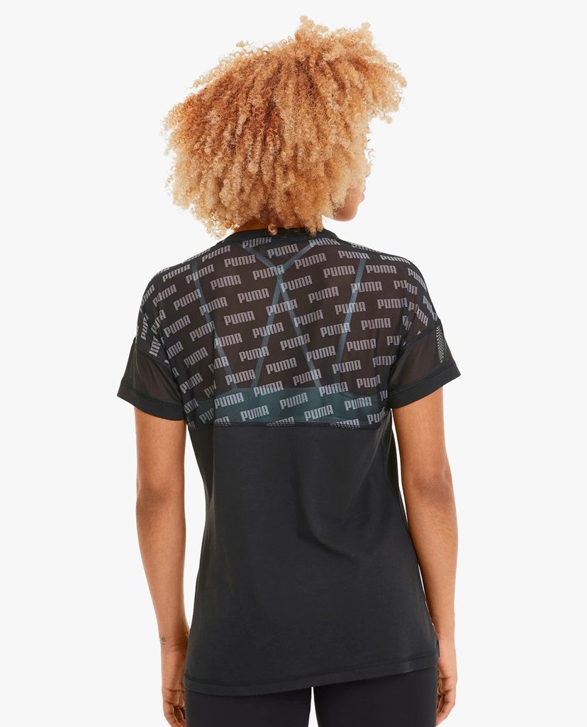 PUMA - Áo thun thể thao nữ Feel It Mesh Logo