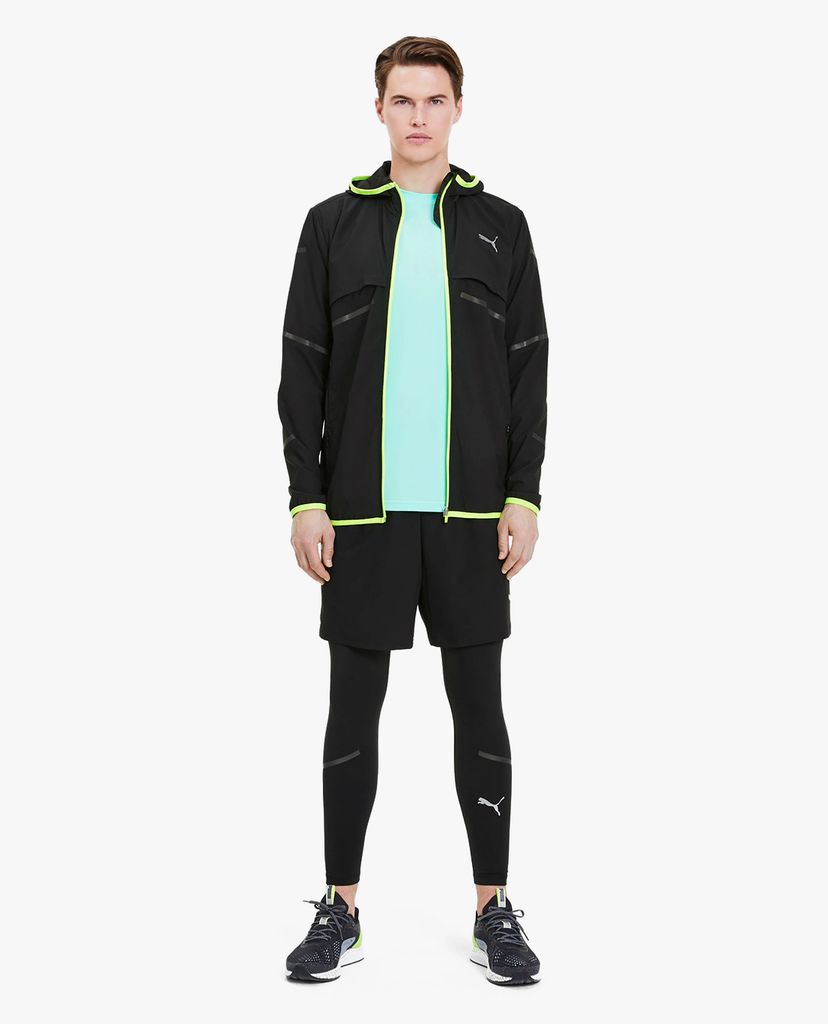 PUMA - Áo khoác thể thao viền màu Runner ID