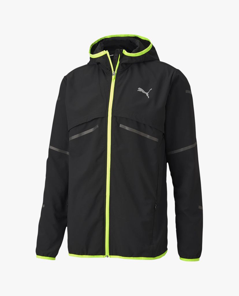 PUMA - Áo khoác thể thao viền màu Runner ID