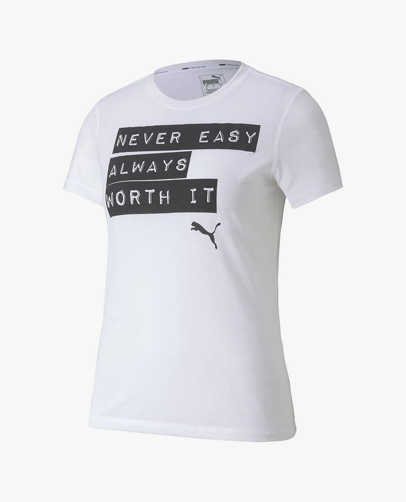 PUMA - Áo thun thể thao Slogan Crew