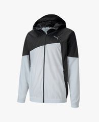 PUMA - Áo khoác thể thao nam phối mũ Running Graphic Hooded