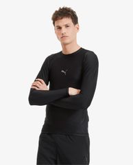 PUMA - Áo thun thể thao nam cổ tròn tay dài Exo Adapt Training