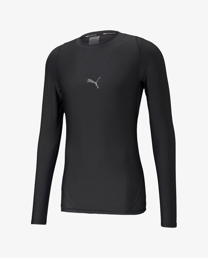 PUMA - Áo thun thể thao nam cổ tròn tay dài Exo Adapt Training