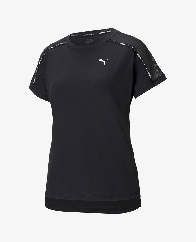 PUMA - Áo thun thể thao nữ cổ tròn ngắn tay Logo Boyfriend Training