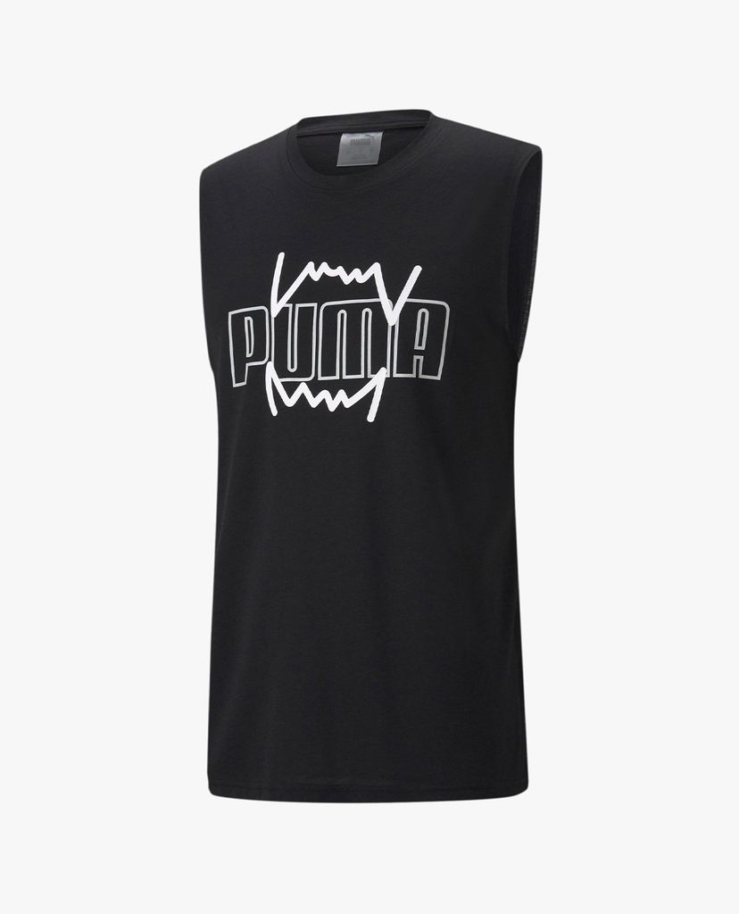 PUMA - Áo thun thể thao nam sát nách Triple Double Basketball