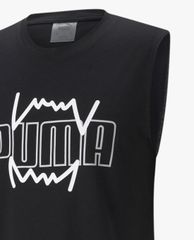 PUMA - Áo thun thể thao nam sát nách Triple Double Basketball