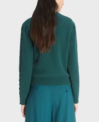 WEEKEND MAX MARA - Áo len nữ phom suông đính đá Cotton Cordonnet