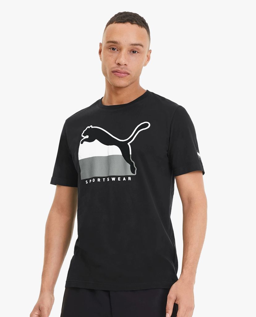 PUMA - Áo thun thể thao nam Round Neck Athletics Tee