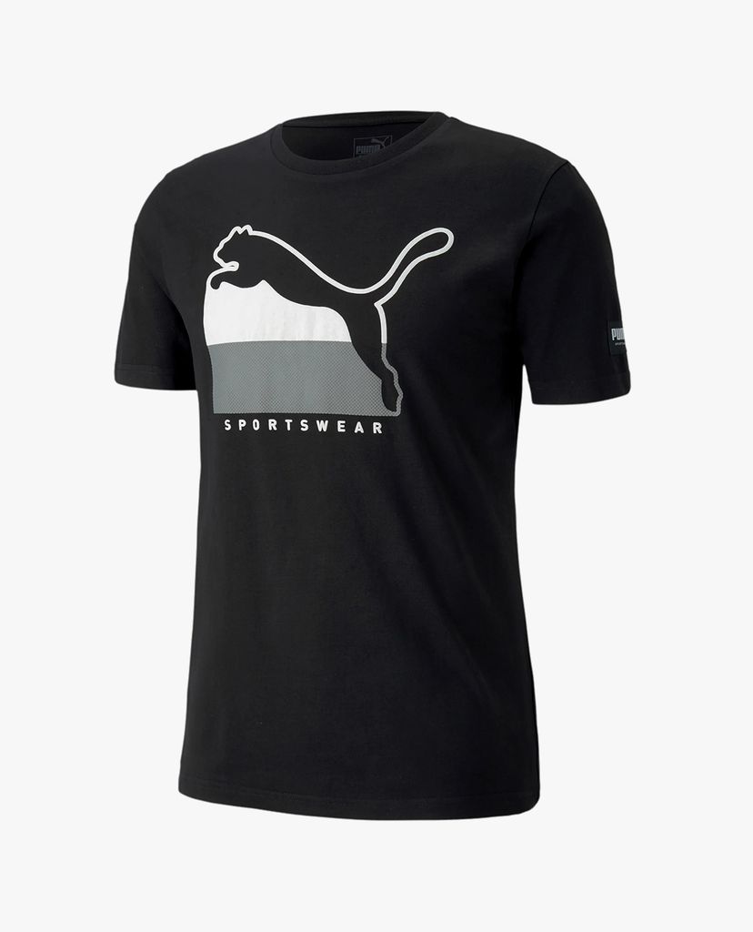 PUMA - Áo thun thể thao nam Round Neck Athletics Tee