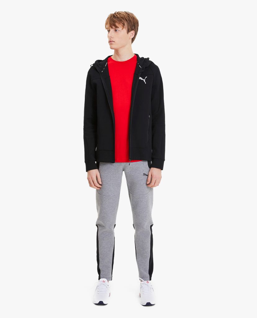 PUMA - Áo hoodie nam có nón phối zip Evostripe