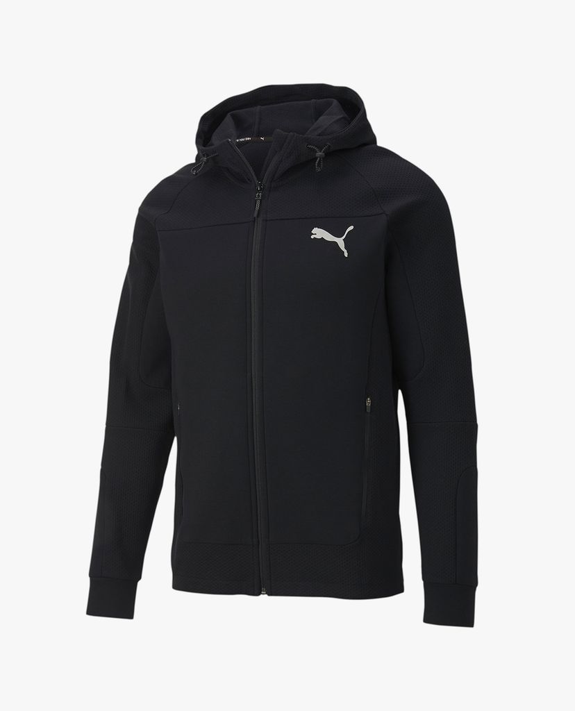 PUMA - Áo hoodie nam có nón phối zip Evostripe