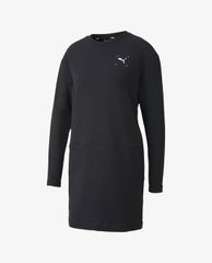 PUMA - Đầm mini cổ tròn tay dài phom suông thời trang Sportstyle