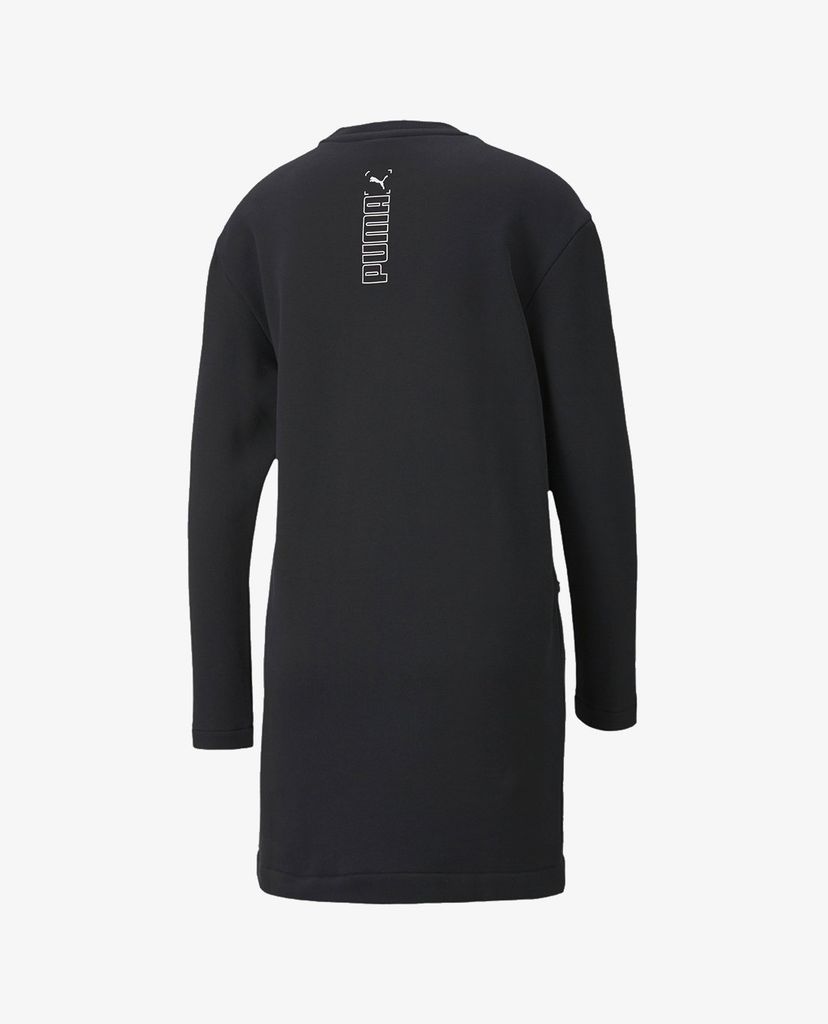 PUMA - Đầm mini cổ tròn tay dài phom suông thời trang Sportstyle