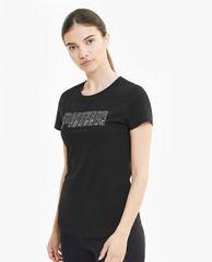 PUMA - Áo thun thể thao nữ cổ tròn ngắn tay Train KA