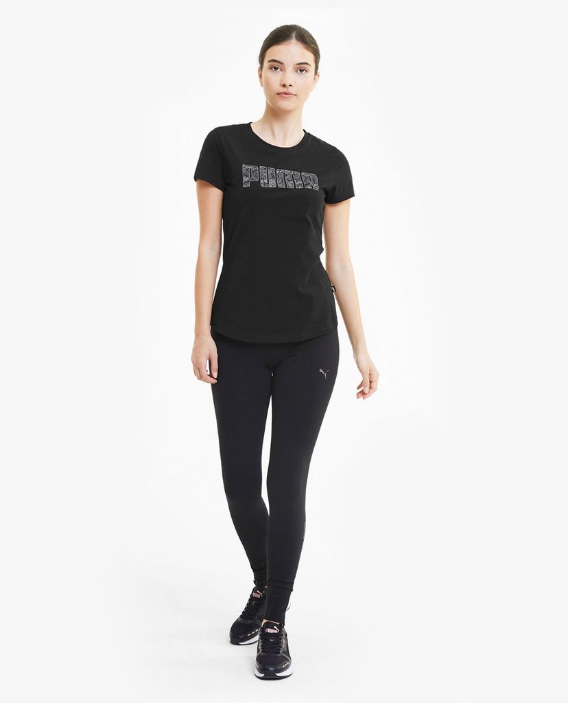 PUMA - Áo thun thể thao nữ cổ tròn ngắn tay Train KA
